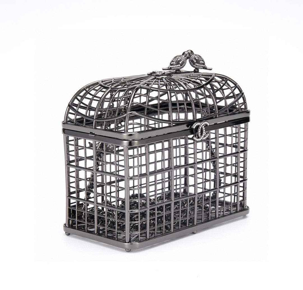 Chanel Bird Cage Minaudiere Case AS5495 Black