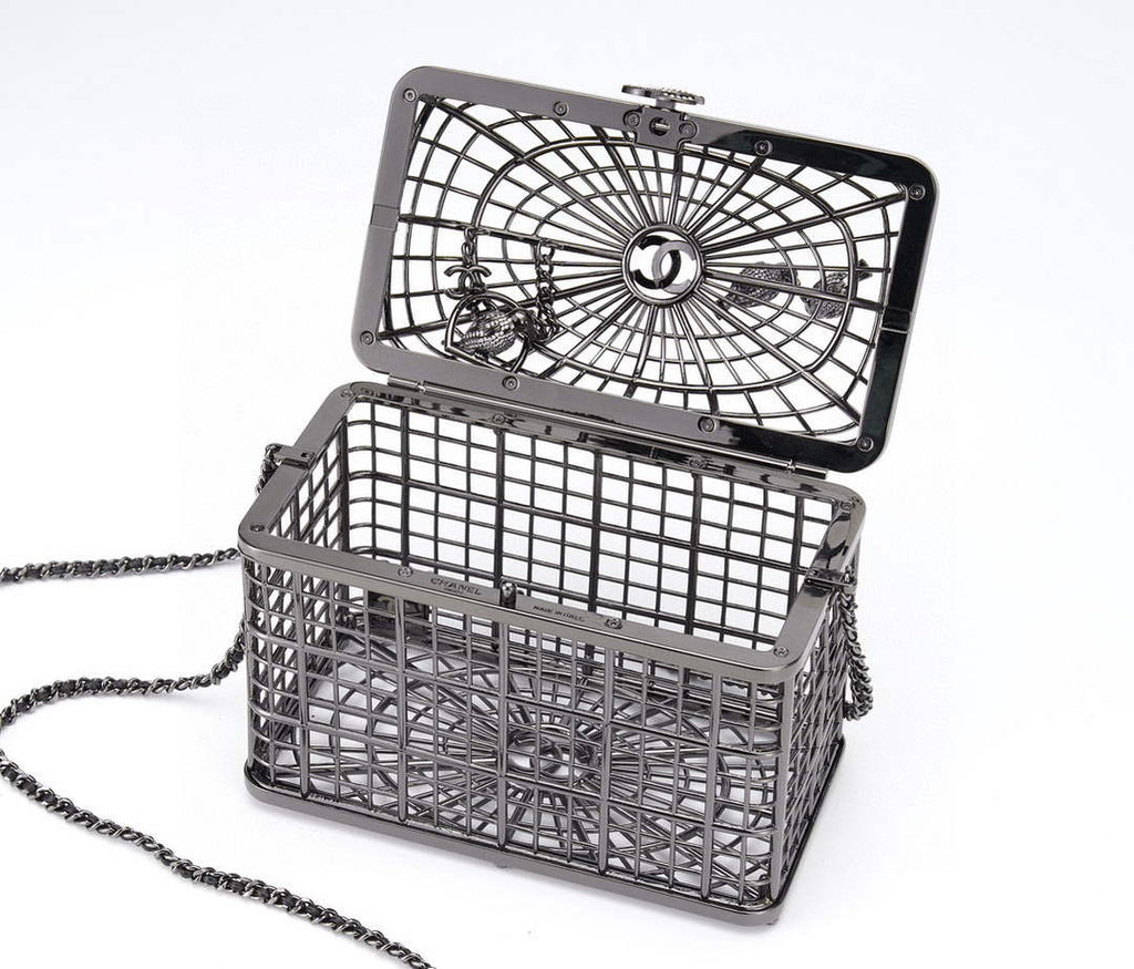 Chanel Bird Cage Minaudiere Case AS5495 Black