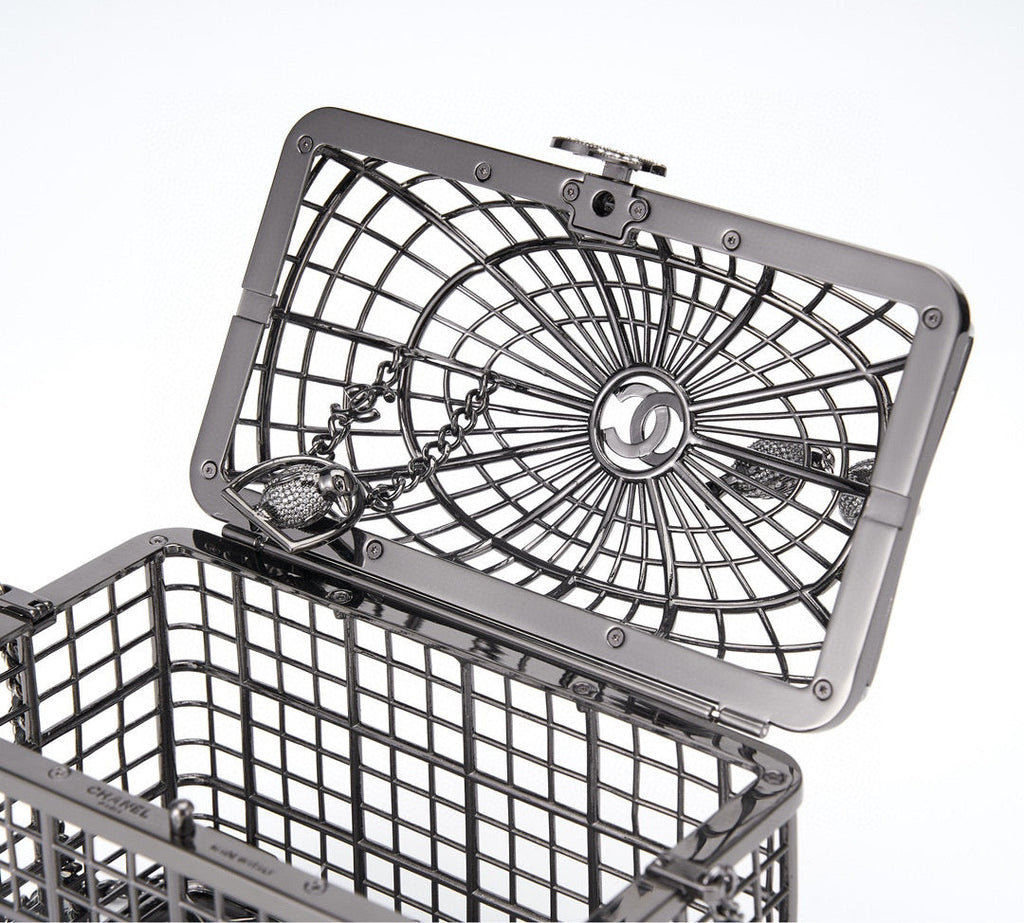 Chanel Bird Cage Minaudiere Case AS5495 Black
