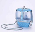 Chanel Blue And Silver Strass, Lucite AS1200 Enamel Evening Bag