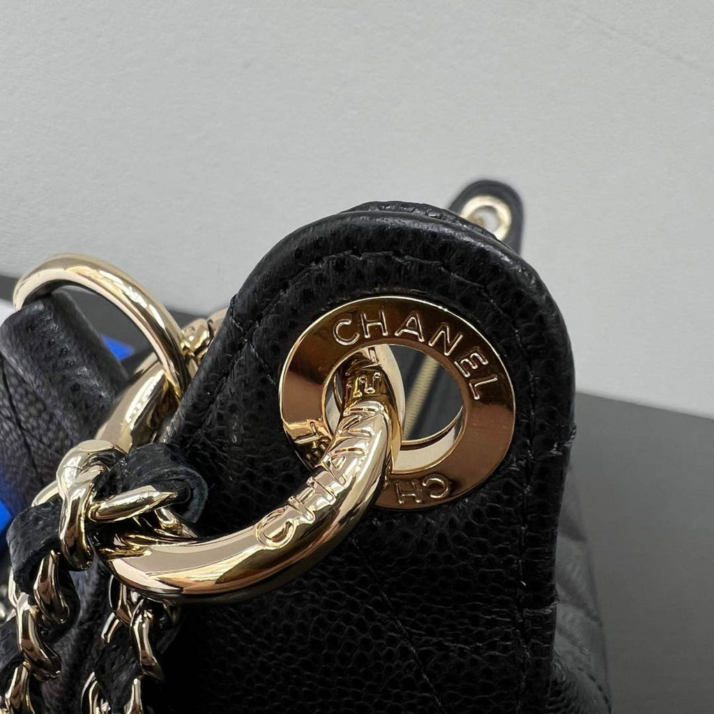 Chanel Black Calfskin Chain Clutch, AP5094