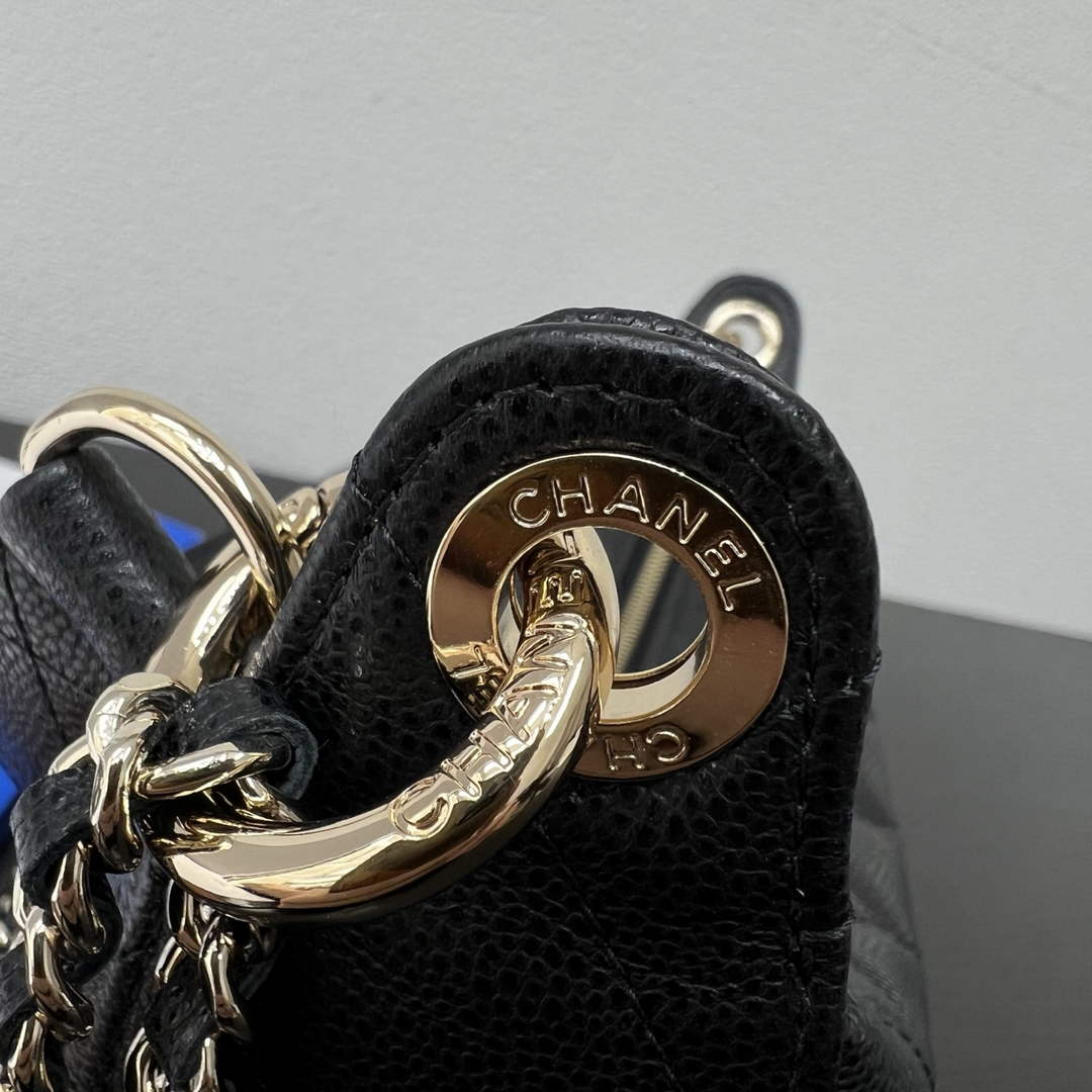 Chanel Black Calfskin Chain Clutch, AP5094