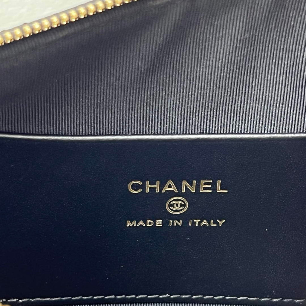 Chanel Black Calfskin Chain Clutch, AP5094