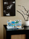 Chanel Classic Handbag, A01112 Sequins, Blue