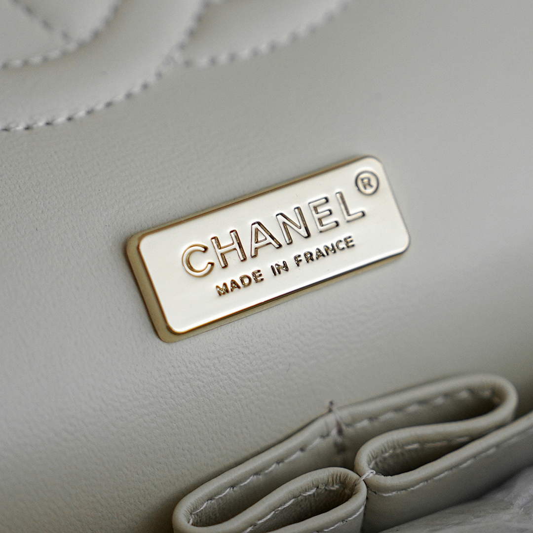 Chanel Classic Handbag, A01112 Sequins, Black and White