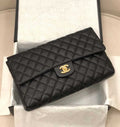 Chanel Clutch Black Calfskin A57650