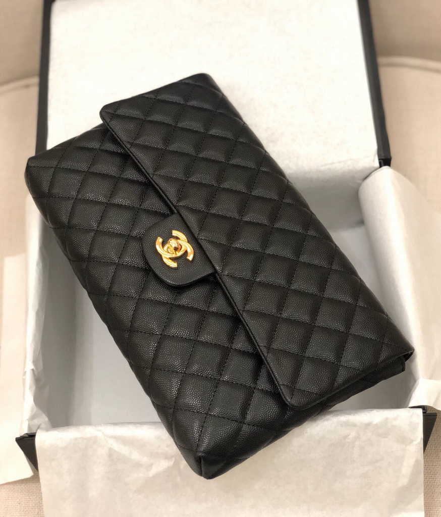 Chanel Clutch Black Calfskin A57650