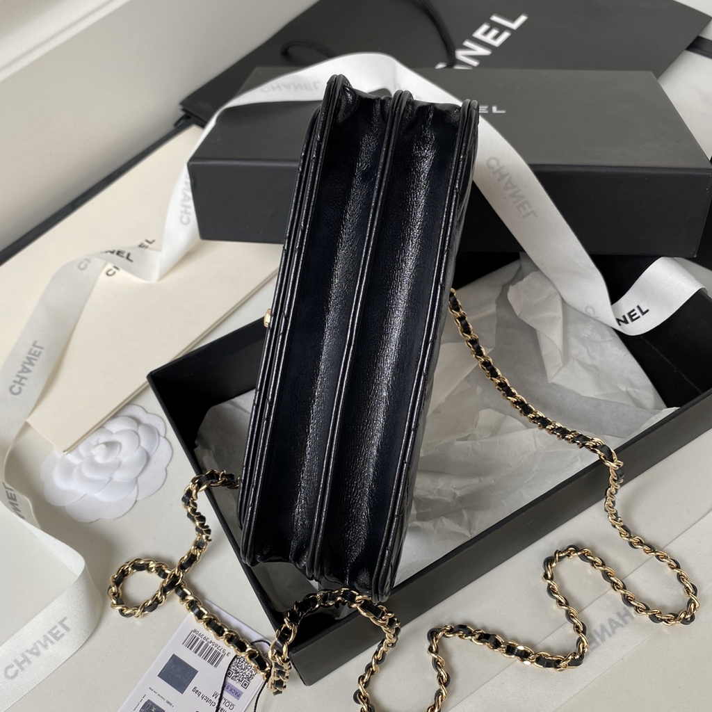 Chanel Clutch with Chain Ap3803 Lambskin Black