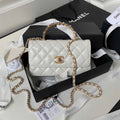 Chanel Clutch with Chain Ap3803 Lambskin White