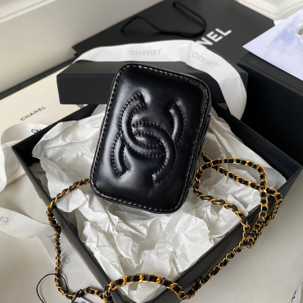 Chanel Clutch with chain AP2292 Lambskin Black