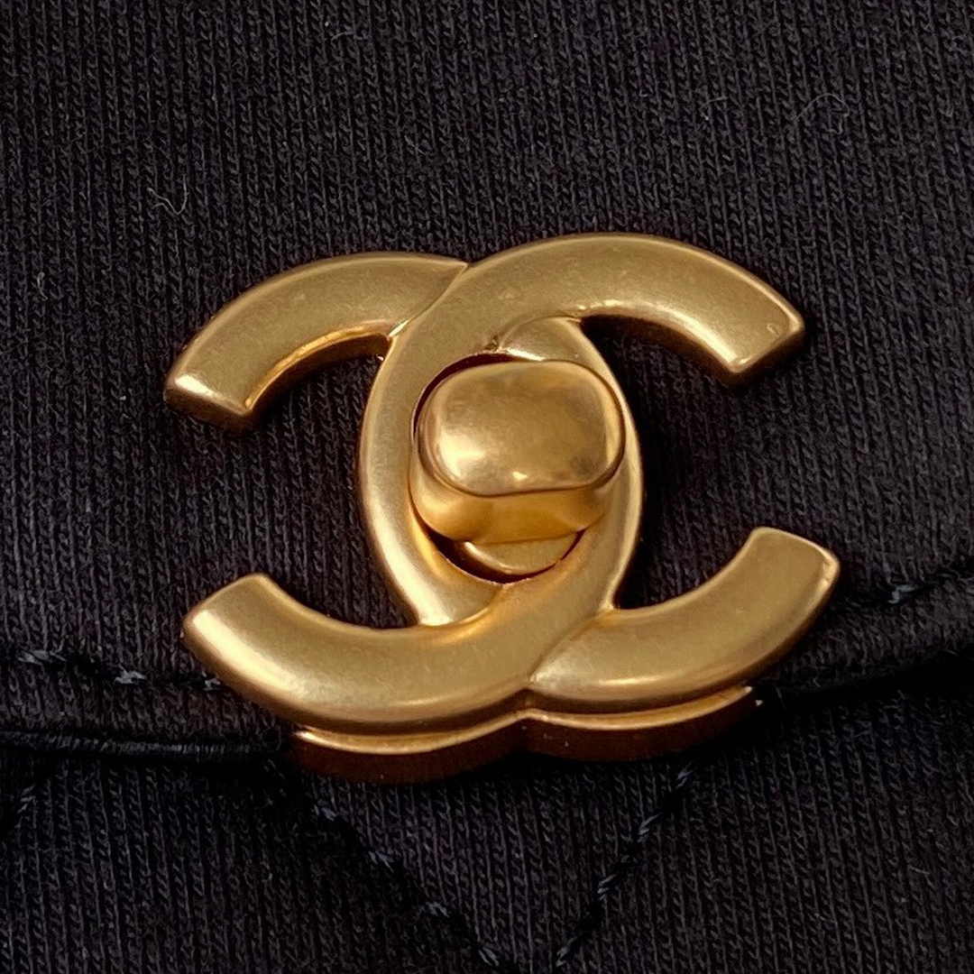 Chanel Clutch With Chain AP3435 Satin Black