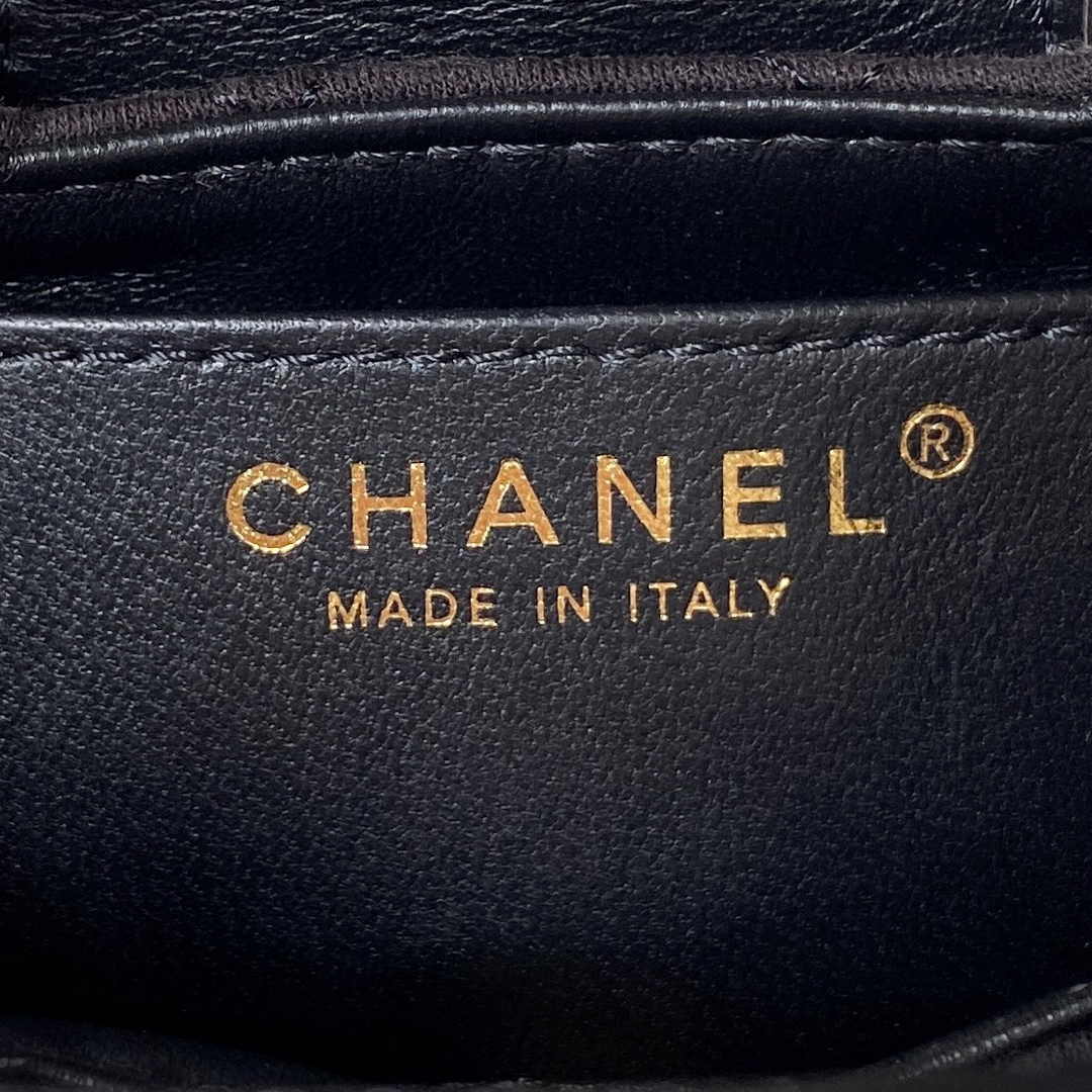 Chanel Clutch With Chain AP3435 Satin Black