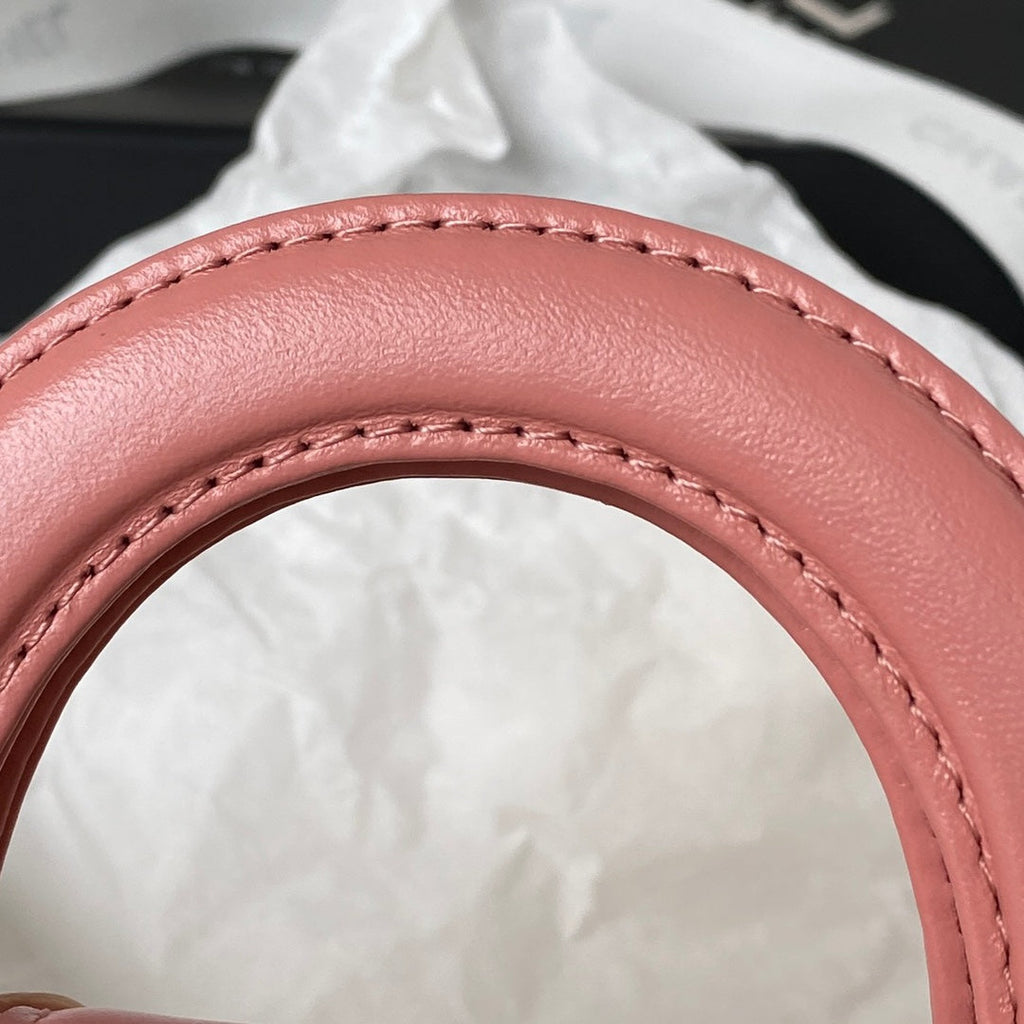 Chanel Clutch With Chain AP3435 Shiny Aged Calfskin Pink