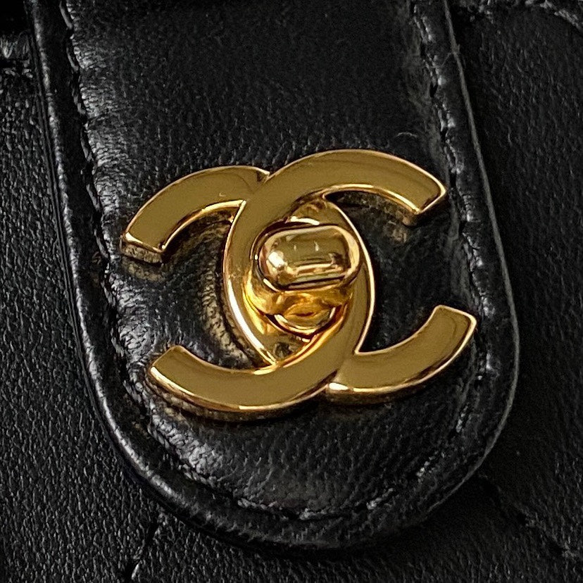 Chanel Clutch With Chain AP3459 Black Lambskin