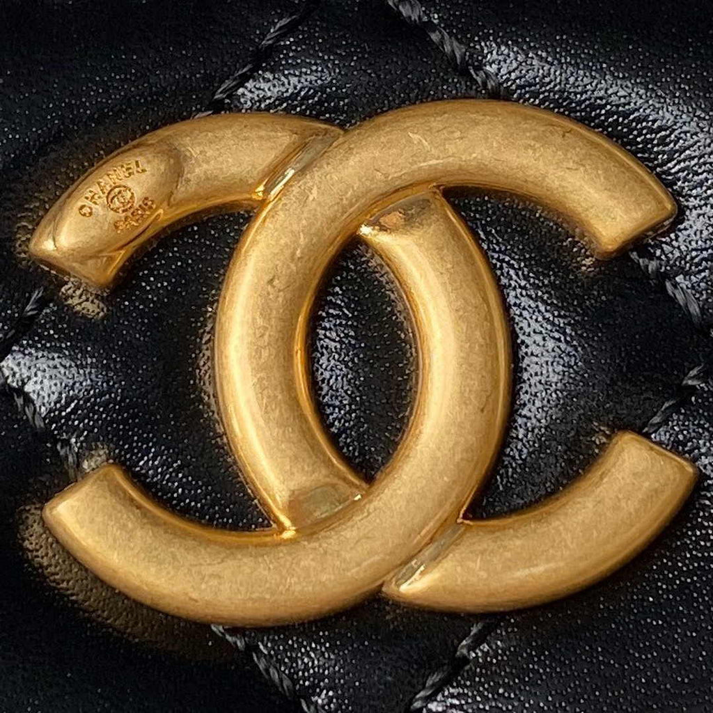 Chanel Clutch with chain AP3651 Lambskin Black