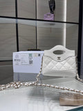 Chanel clutch with chain AP3875 beige shiny lambskin