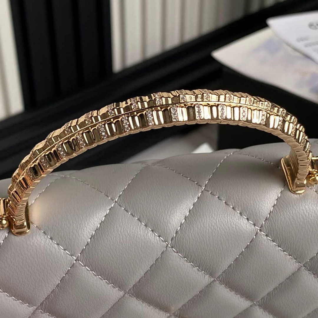 Chanel Clutch with Chain AP4044 Lambskin Gray
