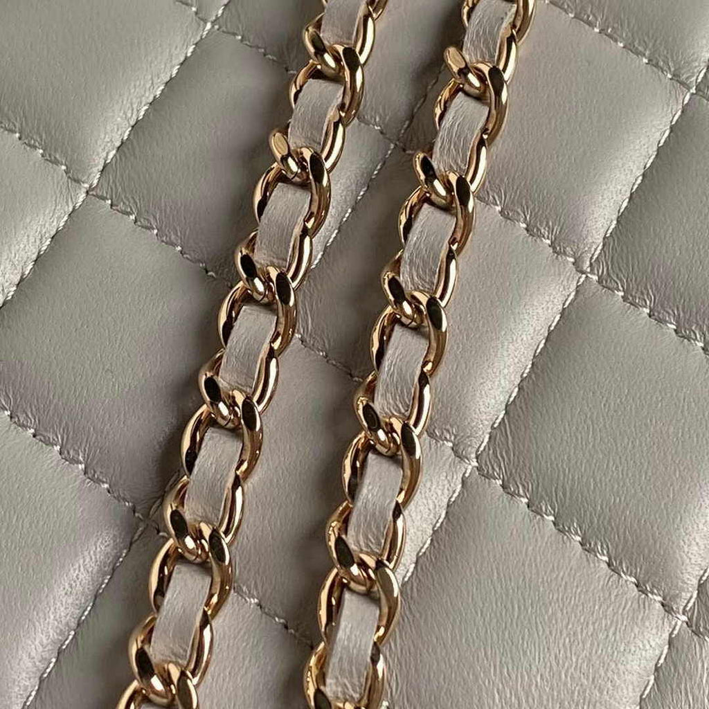 Chanel Clutch with Chain AP4044 Lambskin Gray