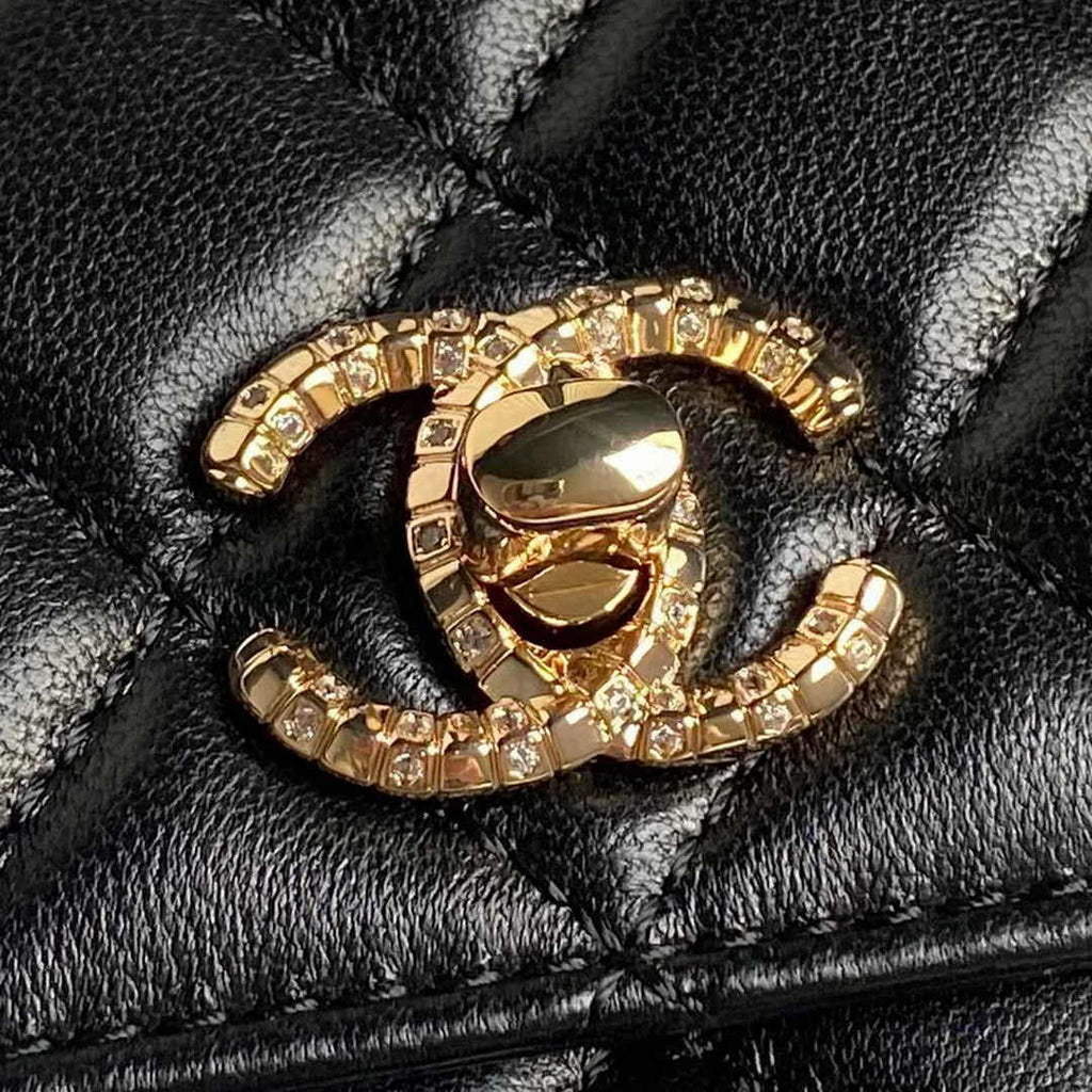 Chanel Clutch with Chain AP4044 Lambskin Black