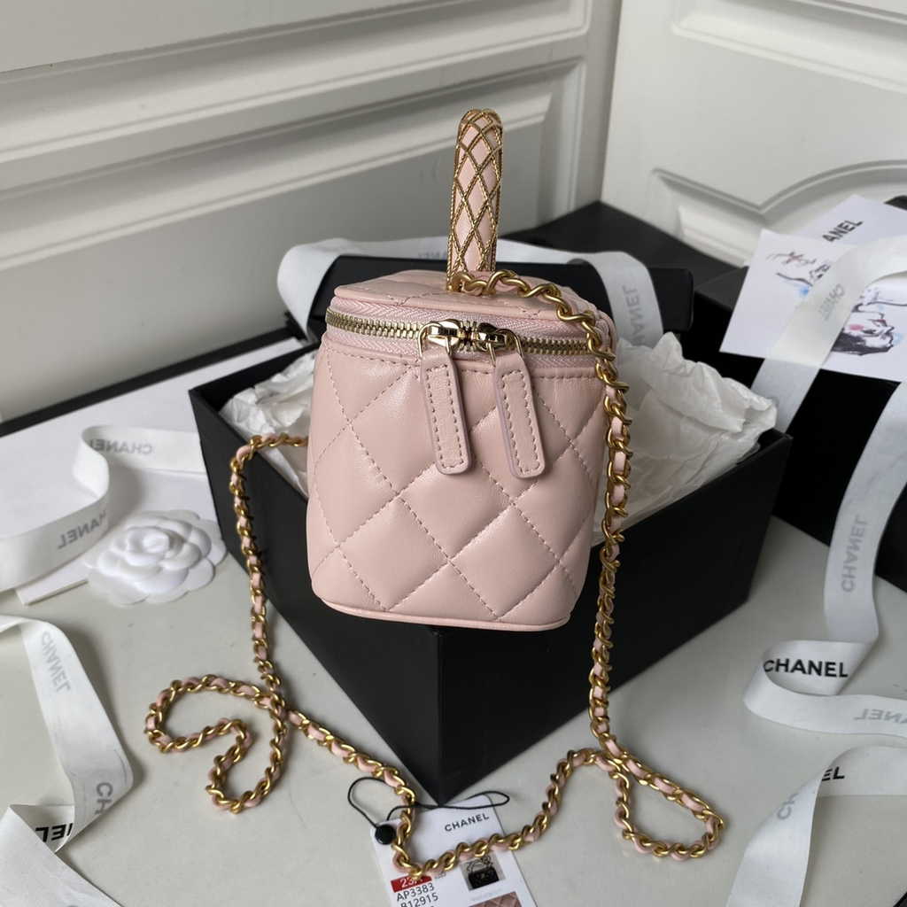 Chanel Clutch with chain Pink Lambskin AP3383