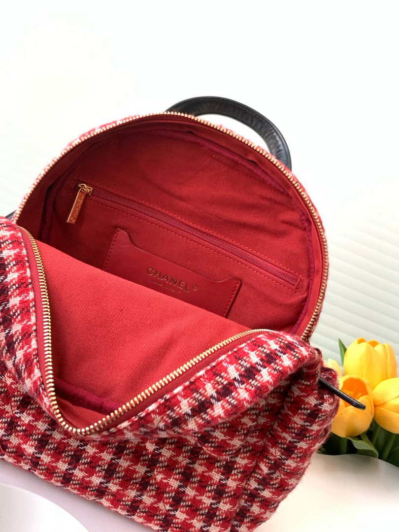 Chanel Coco neige Tweed Backpack AS5053