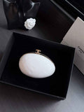 Chanel Evening bag, Resin & gold metal, pearly white-AS6269