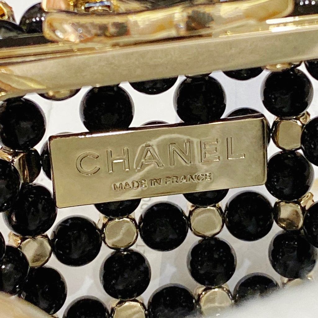 Chanel Evening Shoulder bag AS3769 pearl Black Gold