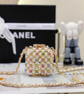 Chanel Evening Shoulder bag AS3769 pearl Gold