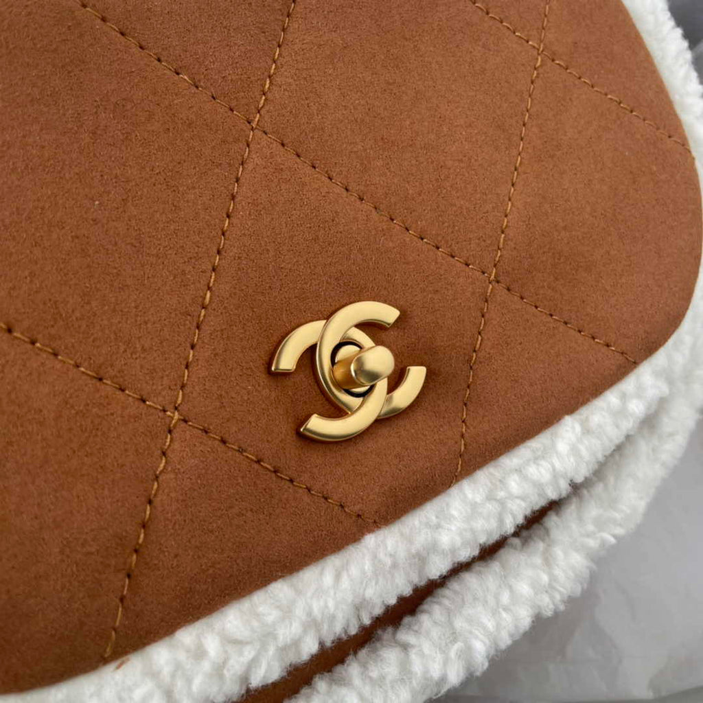 Chanel Flap bag A53557 Leather Brown
