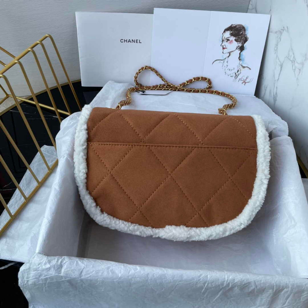 Chanel Flap bag A53557 Leather Brown