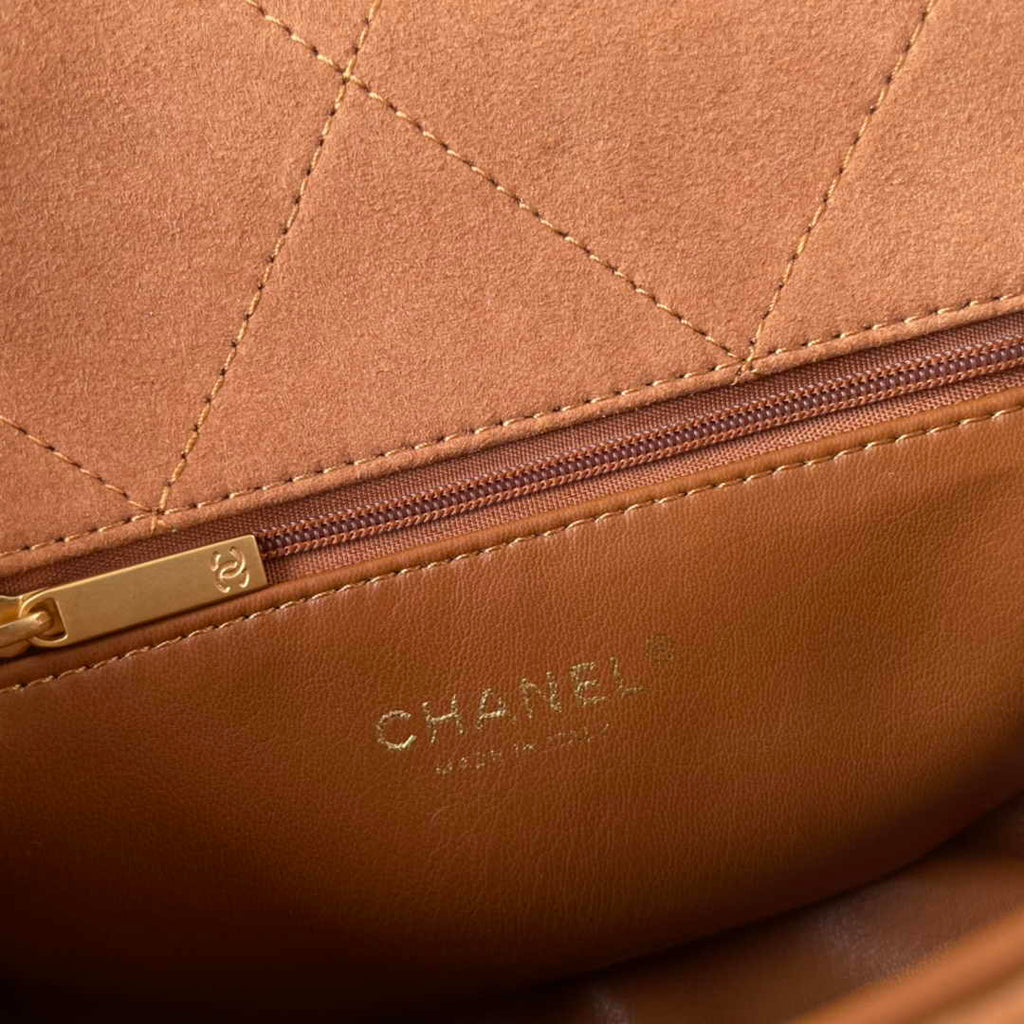Chanel Flap bag A53557 Leather Brown
