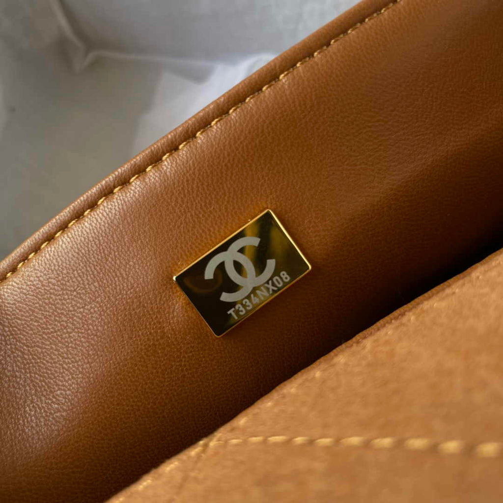 Chanel Flap bag A53557 Leather Brown