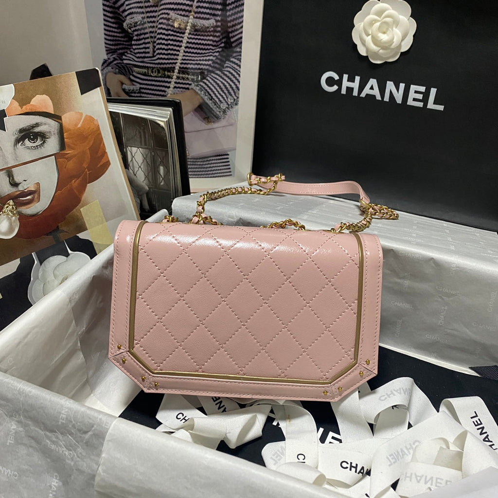 Chanel Flap bag A91836 Leather Pink