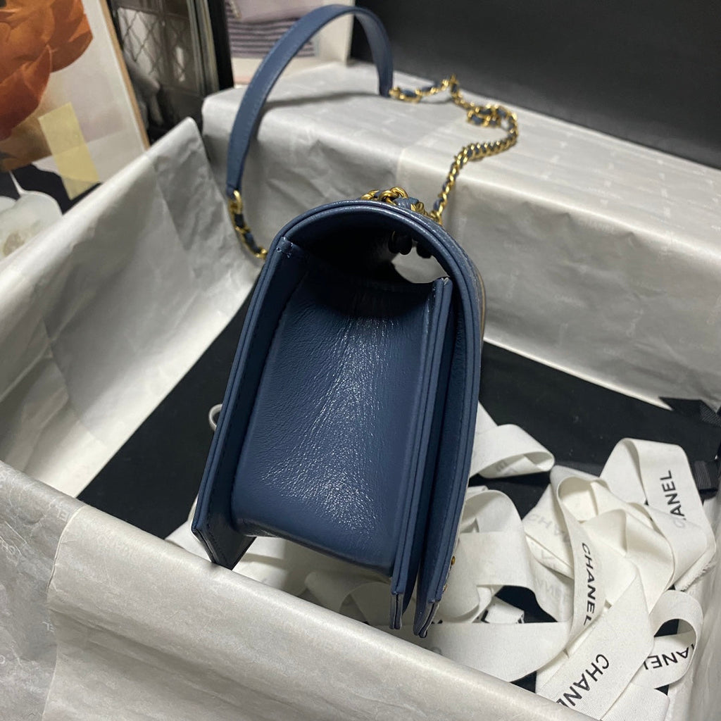 Chanel Flap bag A91836 Leather Blue