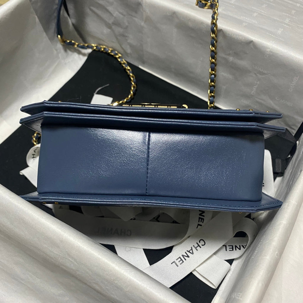 Chanel Flap bag A91836 Leather Blue