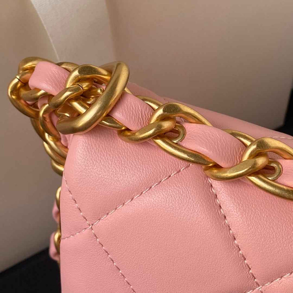 Chanel Flap Bag AS4451 Shiny Lambskin Pink