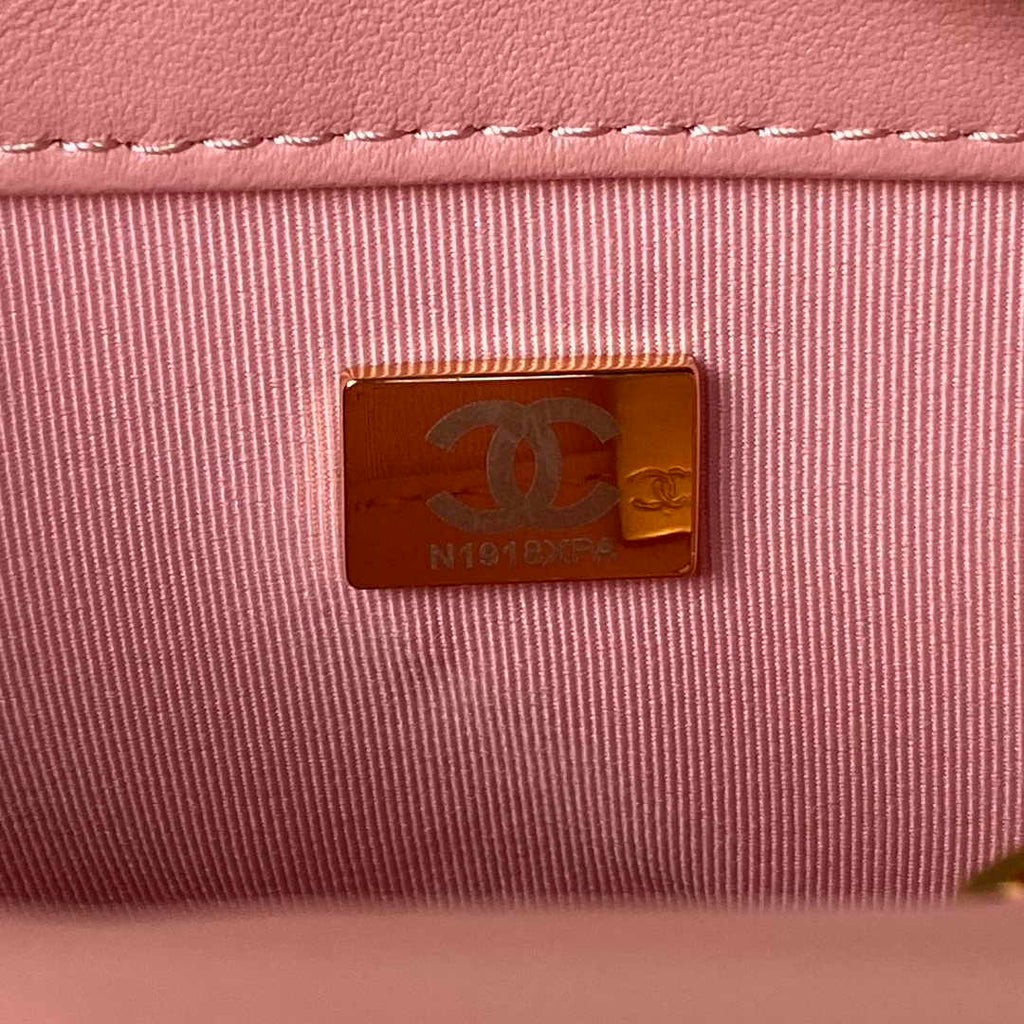 Chanel Flap Bag AS4451 Shiny Lambskin Pink