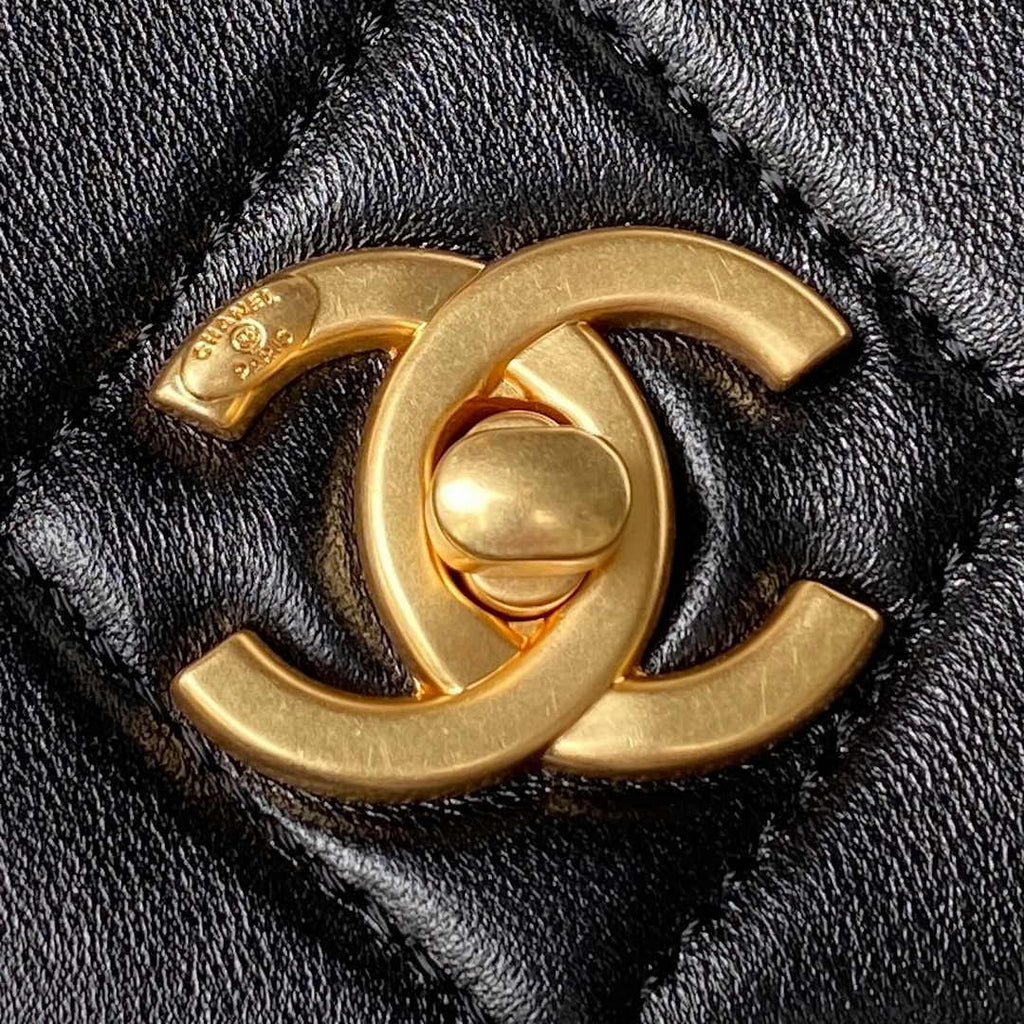 Chanel Flap Bag AS4451 Shiny Lambskin Black