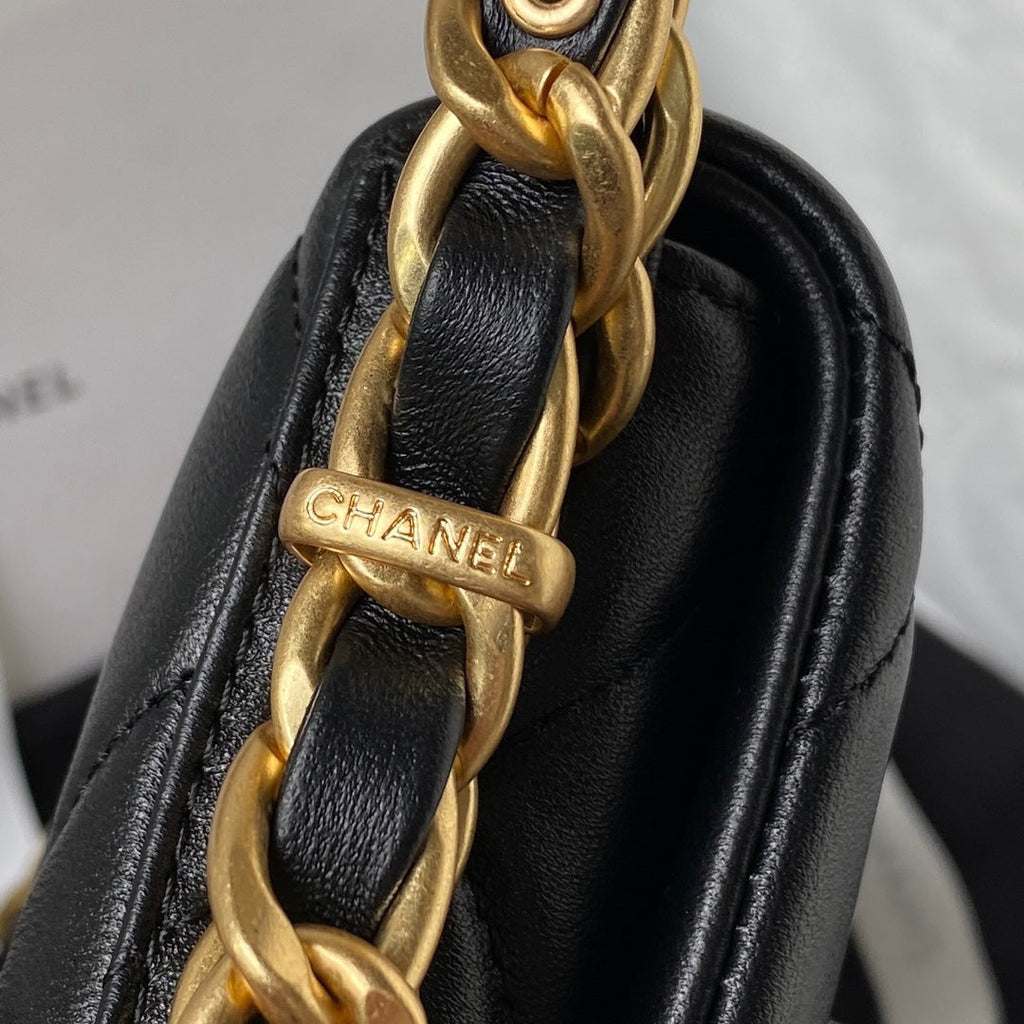 Chanel Flap Bag AS4451 Shiny Lambskin Black