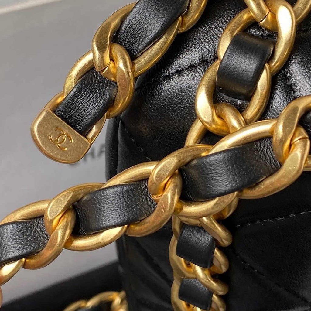 Chanel Flap Bag AS4451 Shiny Lambskin Black