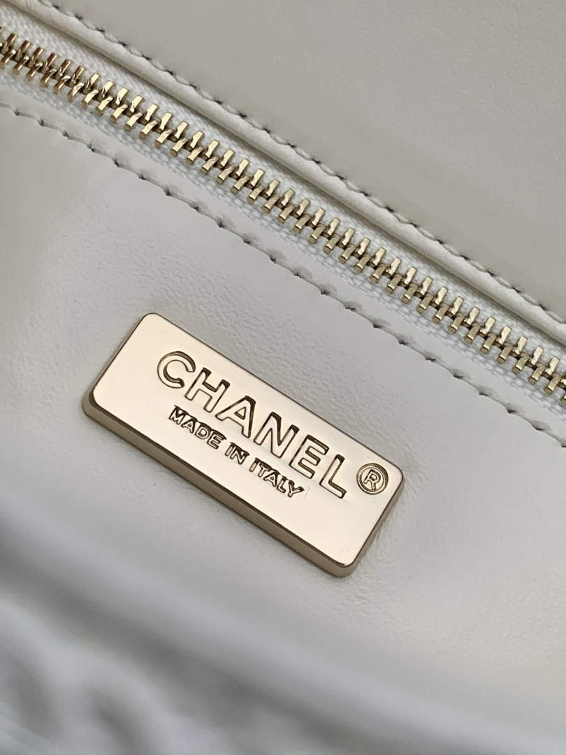 Chanel Flap bag, Sequins, AS4561 White