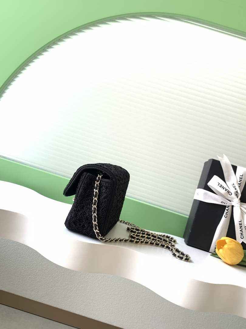Chanel Flap bag, AS4561 Knit Black