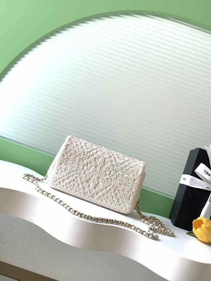 Chanel Flap bag, AS4561 Knit Beige