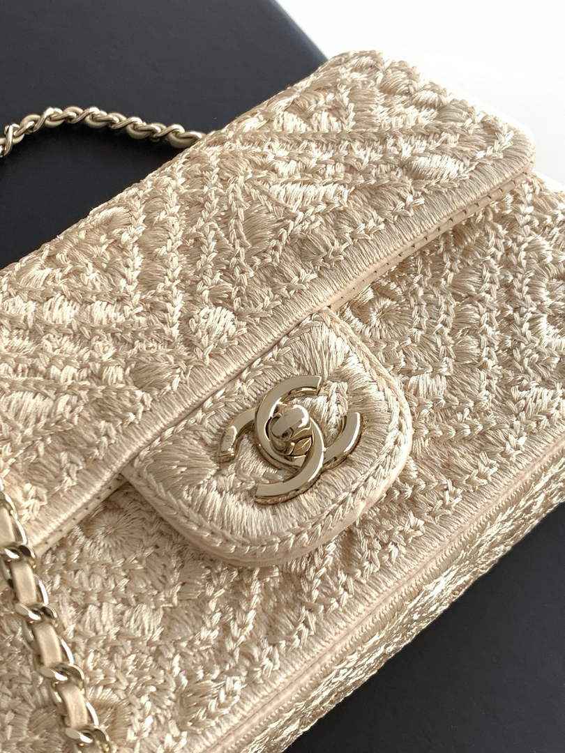 Chanel Flap bag, AS4561 Knit Beige