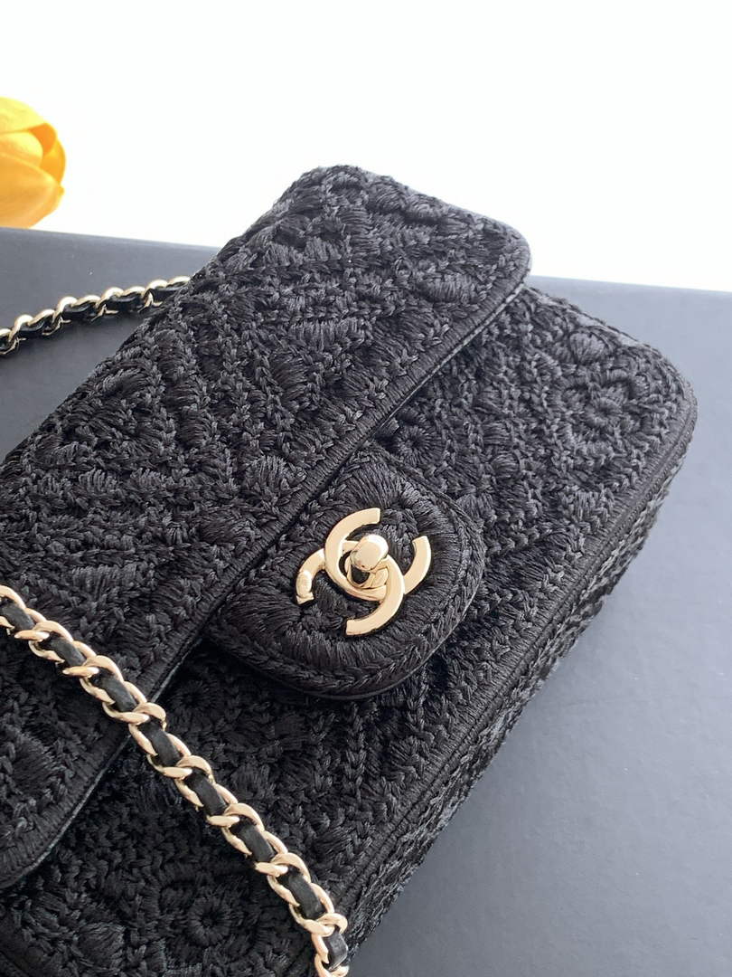 Chanel Flap bag, AS4561 Knit Black