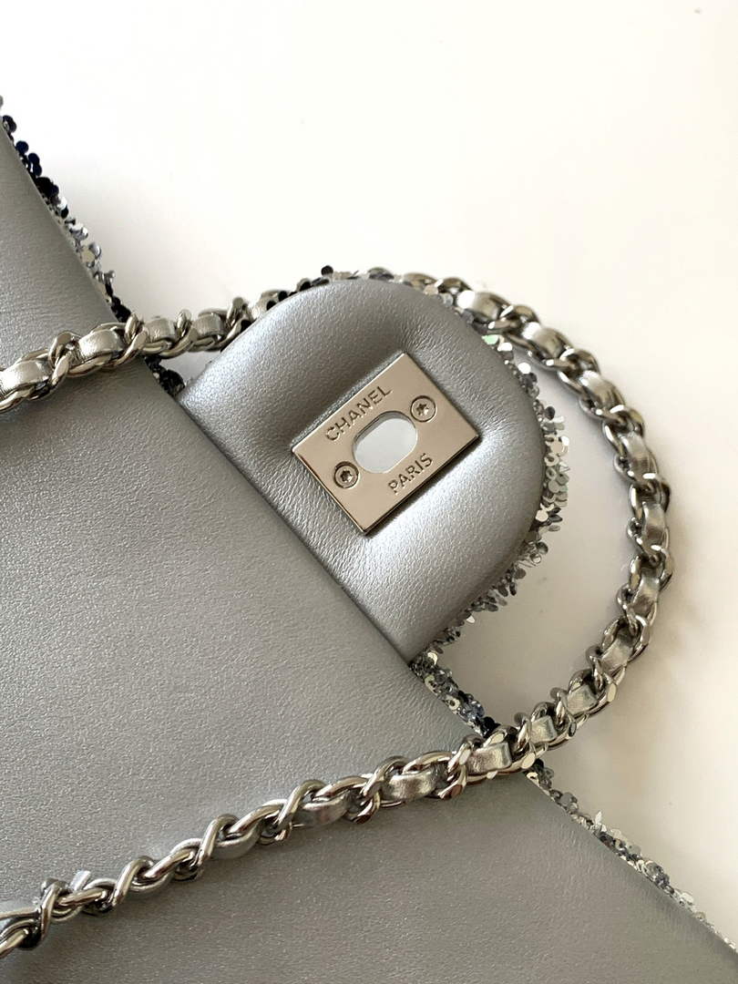 Chanel Flap bag, AS4561 Sequins, Black & Silver