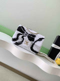 Chanel Flap bag, AS4561 Sequins, White & Black
