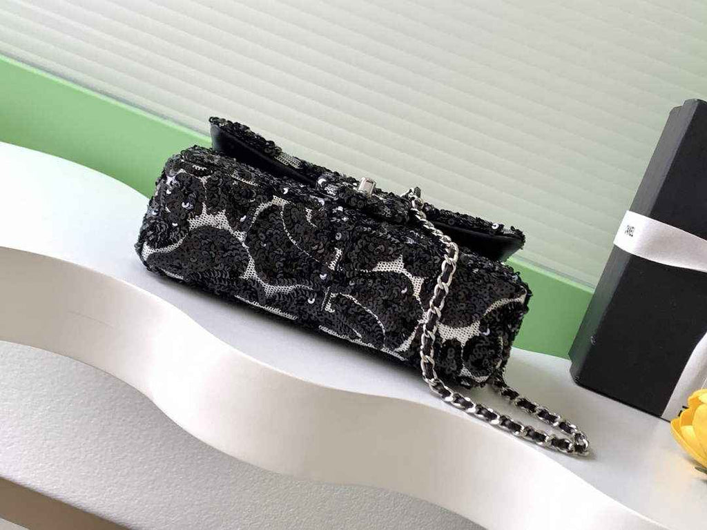 Chanel Flap bag, AS4561 Sequins, Black