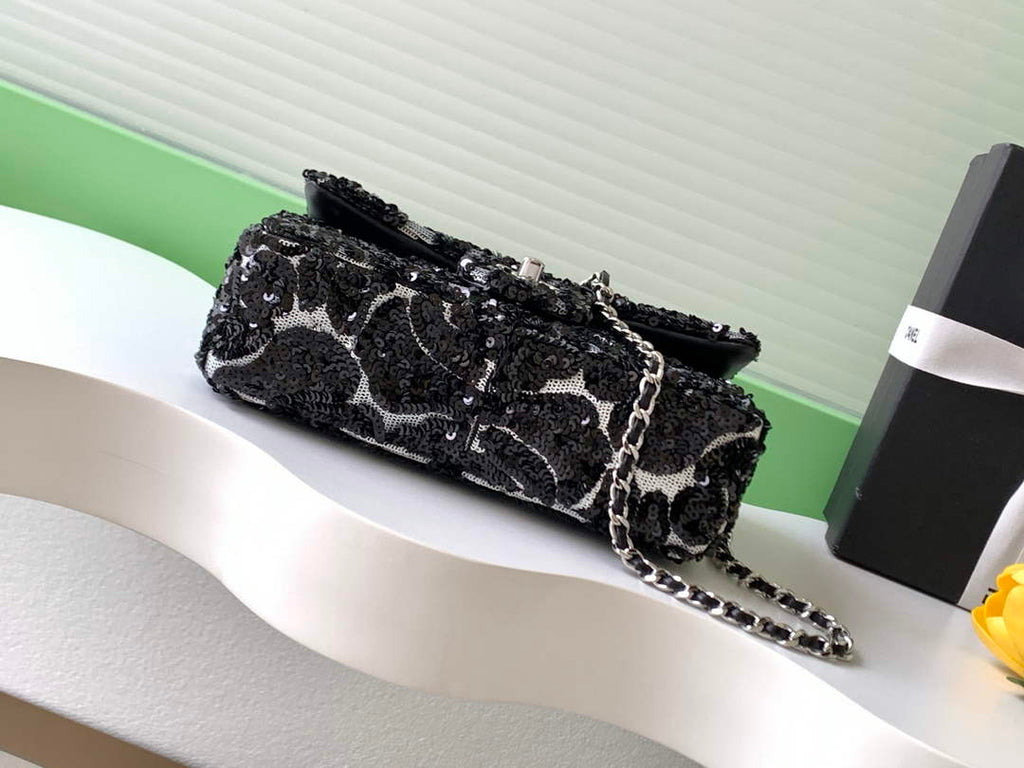 Chanel Flap bag, AS4561 Sequins, Black