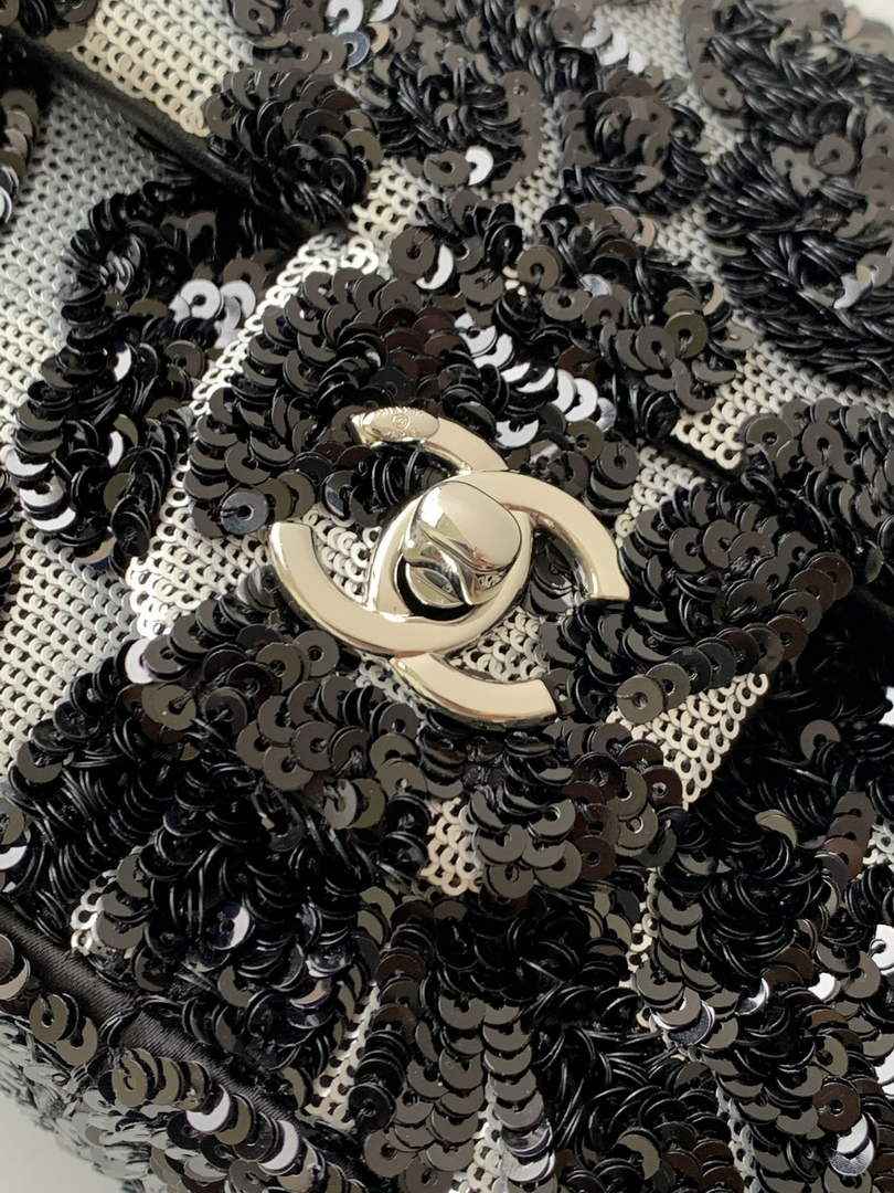 Chanel Flap bag, AS4561 Sequins, Black